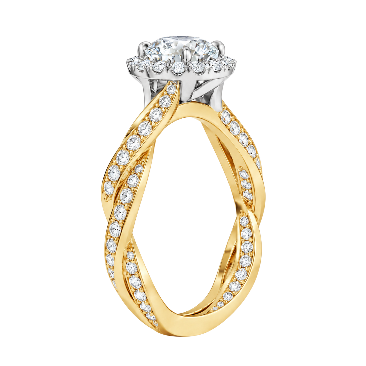 Braid - Oval - Yellow/White Tone - Channel