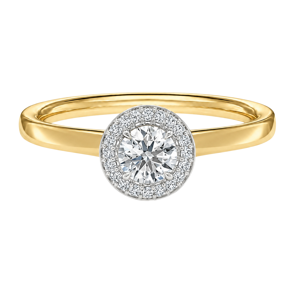 Deneuve - Round - Yellow/White Tone - Plain