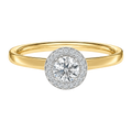 Deneuve - Round - Yellow/White Tone - Plain