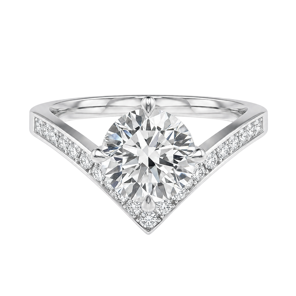 Blaire - Round - Platinum - Channel