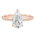 Wreath - Pear - Rose Gold - Pavé