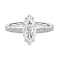 Talia - Marquise - White Gold - Channel