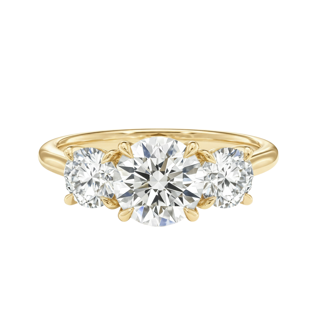 Elysium - Round - Yellow Gold - Plain