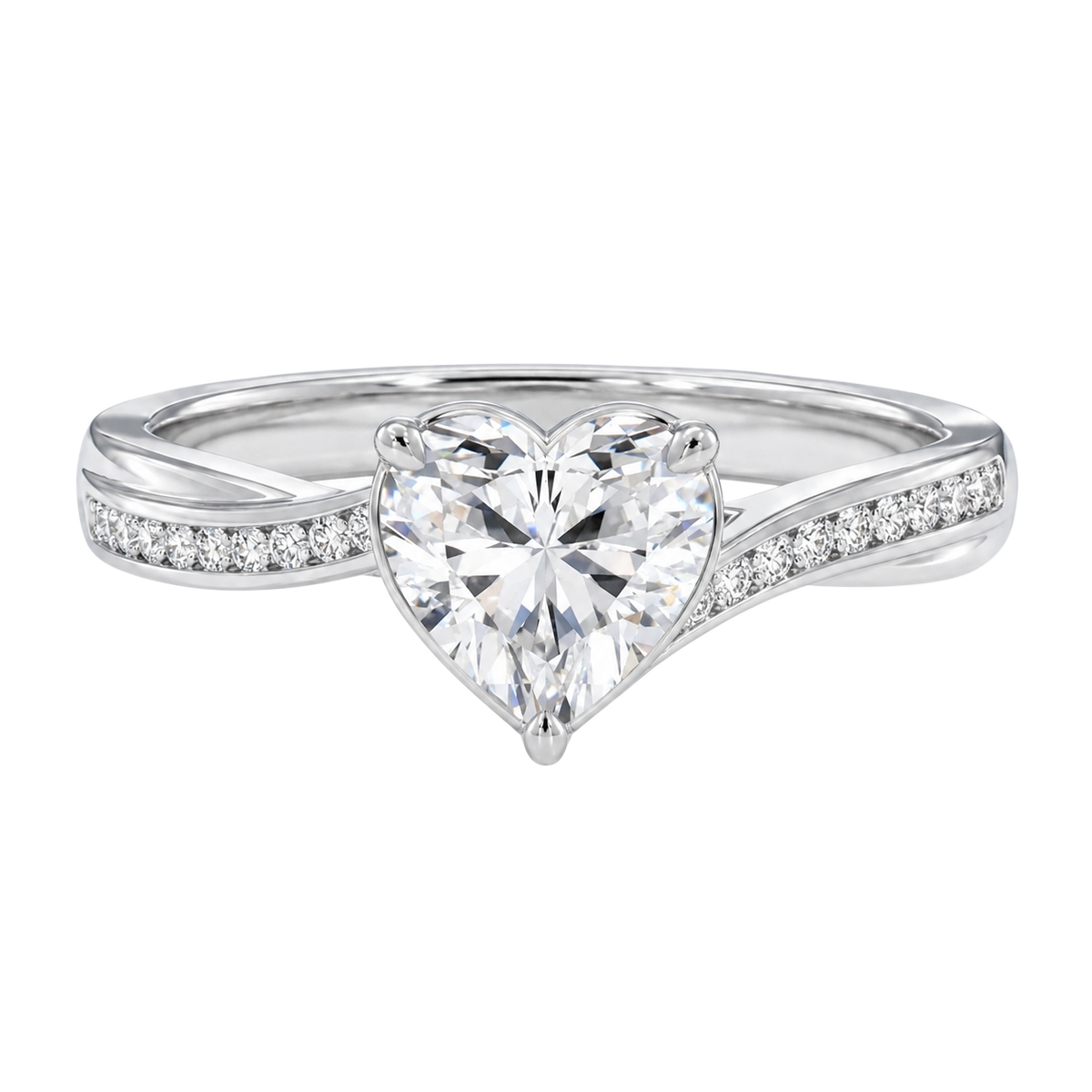 Wreath - Heart - Platinum - Channel