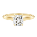 Talia - Cushion - Yellow Gold - Plain