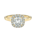 Cordelia - Cushion - Yellow Gold - Plain