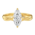 Wreath - Marquise - Yellow Gold - Plain