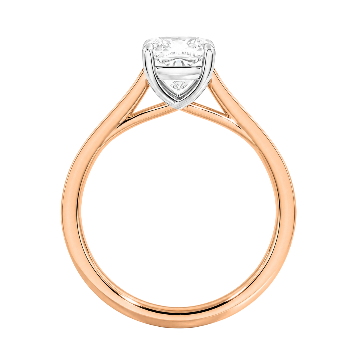 Basilica - Cushion - Rose/White Tone - Pavé