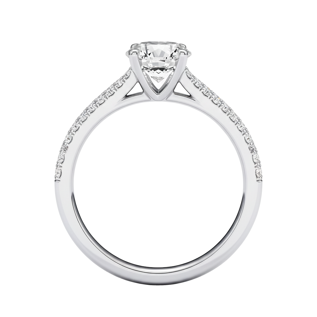 Wreath - Princess - Platinum - Pavé