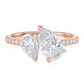 Duo - Pear - Rose Gold - Channel