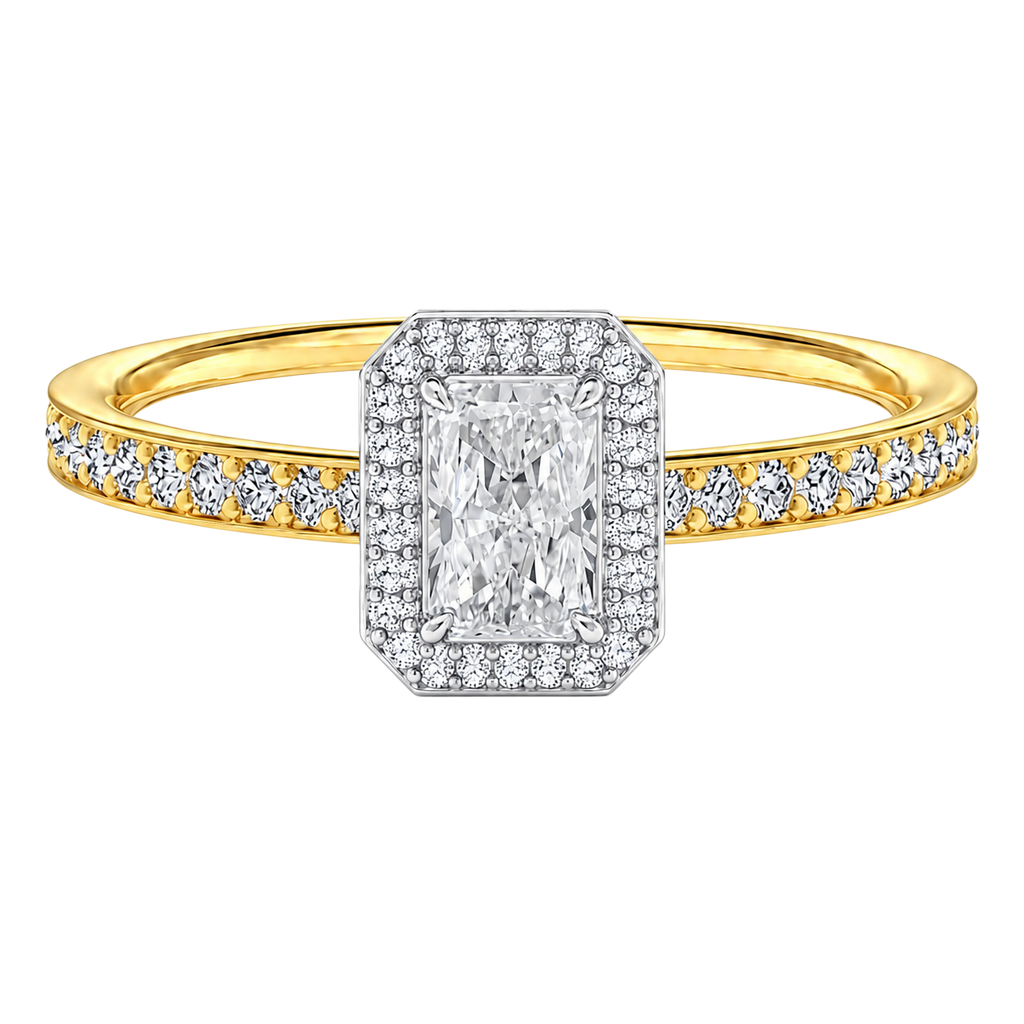 Deneuve - Radiant - Yellow/White Tone - Pavé