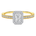 Deneuve - Radiant - Yellow/White Tone - Pavé
