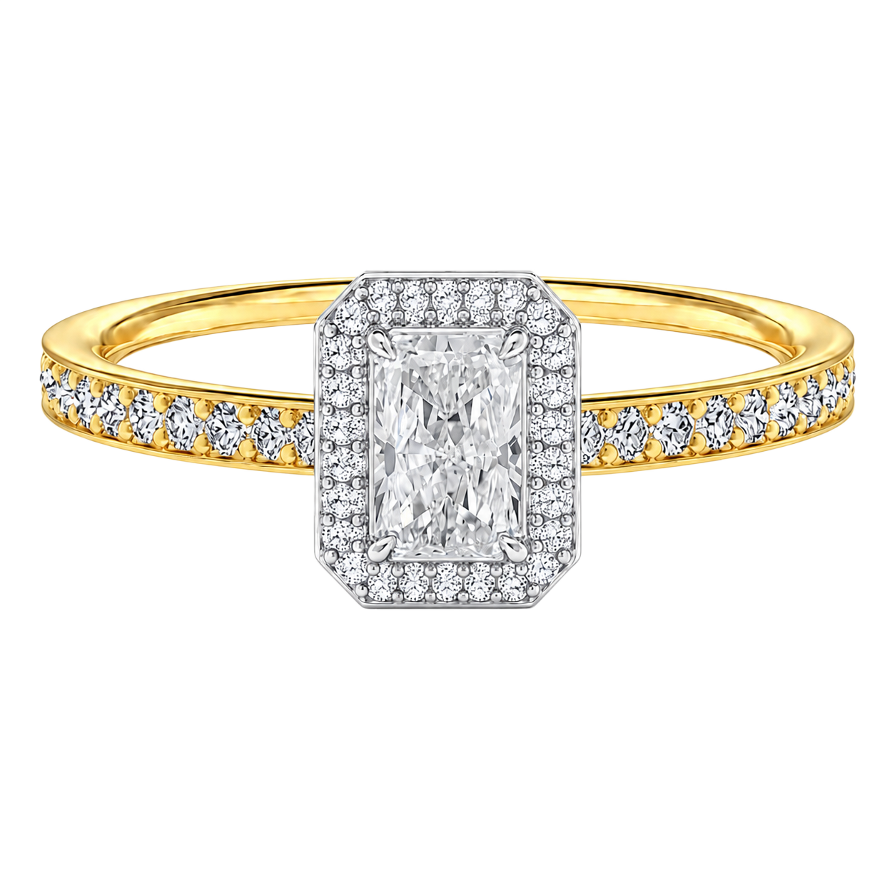 Deneuve - Radiant - Yellow/White Tone - Pavé