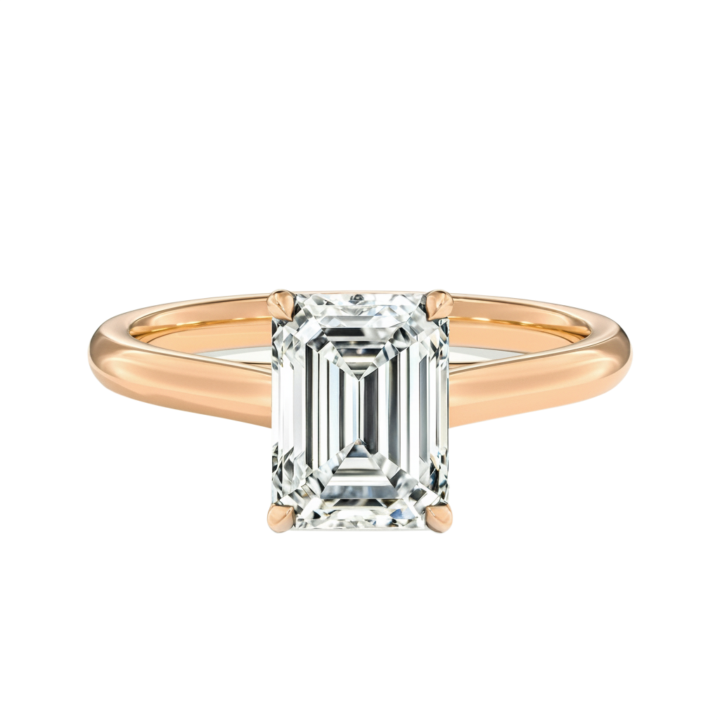 Basilica - Emerald - Rose Gold - Plain