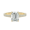 Basilica - Emerald - Yellow Gold - Pavé