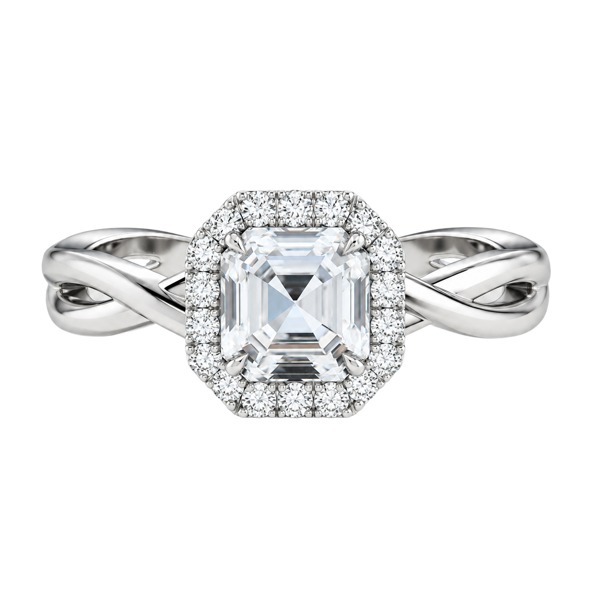 Braid - Asscher - Platinum - Plain