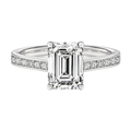 Basilica - Emerald - White Gold - Channel