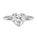 Bailey - Heart - Platinum - Plain