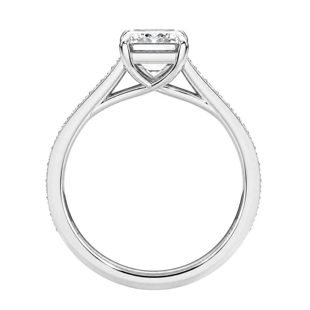 Basilica - Asscher - Platinum - Pavé
