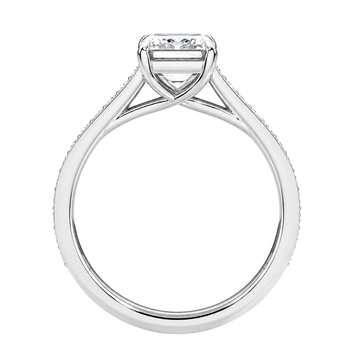 Basilica - Asscher - Platinum - Pavé