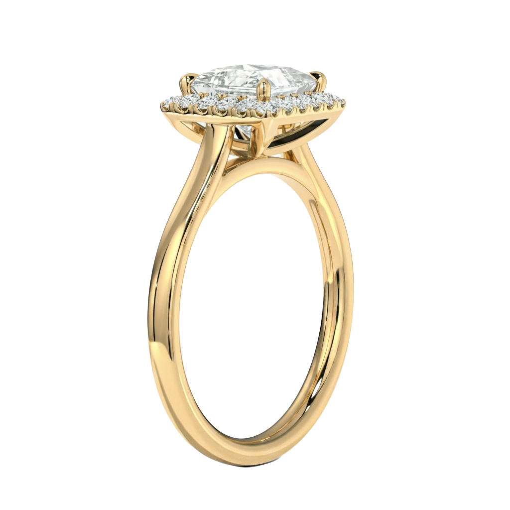 Cordelia - Princess - Yellow Gold - Plain