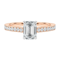 Talia - Emerald - Rose/White Tone - Pavé