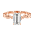 Wreath - Emerald - Rose Gold - Plain