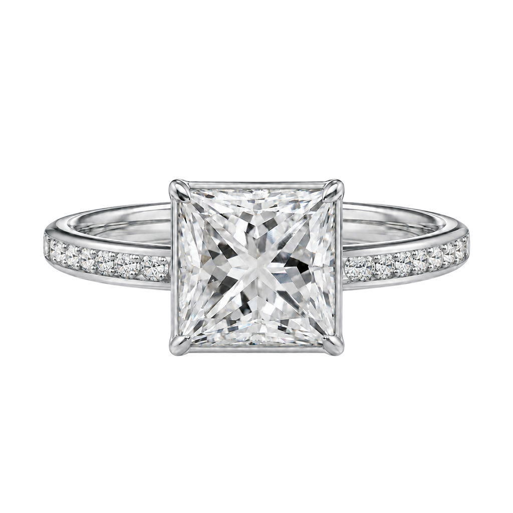 Bailey - Princess - White Gold - Channel