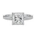 Bailey - Princess - White Gold - Channel