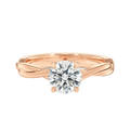 Wreath - Round - Rose Gold - Plain
