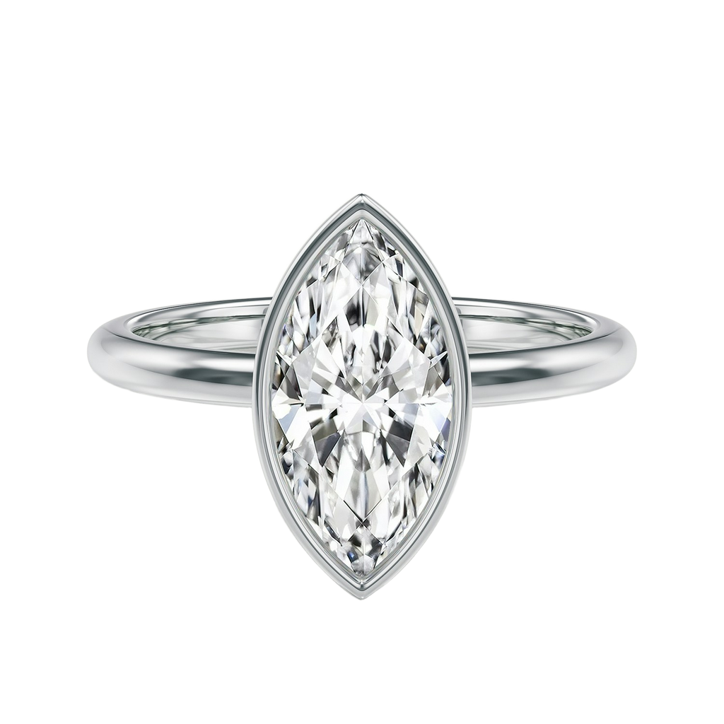 Bailey - Marquise - White Gold - Plain
