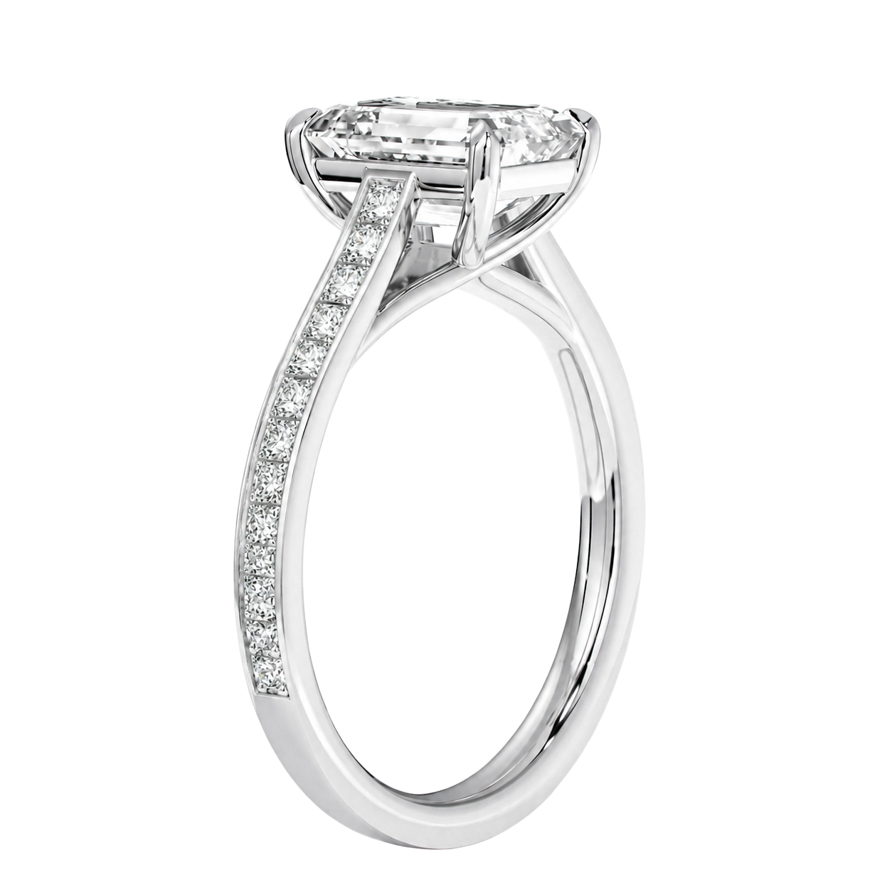 Basilica - Radiant - White Gold - Channel