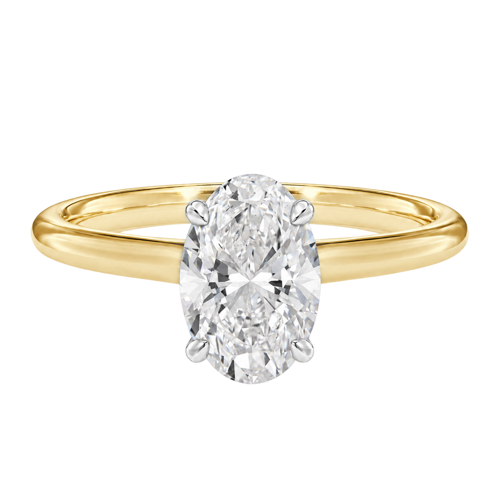 Talia - Oval - Yellow/White Tone - Plain