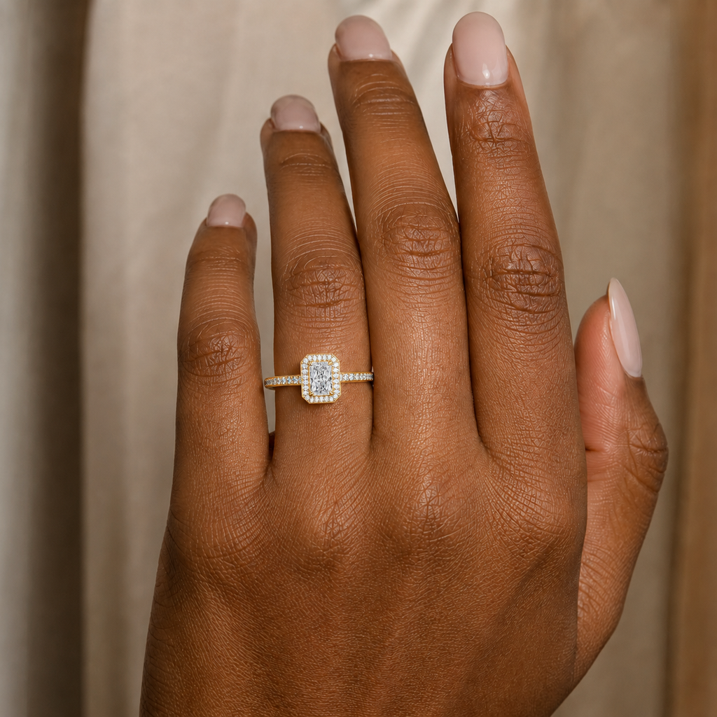 Deneuve - Radiant - Yellow Gold - Pavé