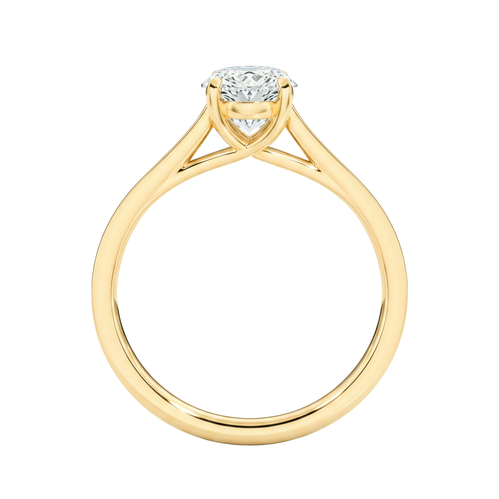 Basilica - Oval - Yellow Gold - Channel