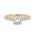 Basilica - Cushion - Rose Gold - Pavé
