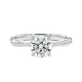 Wreath - Round - White Gold - Pavé