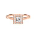 Deneuve - Princess - Rose Gold - Plain
