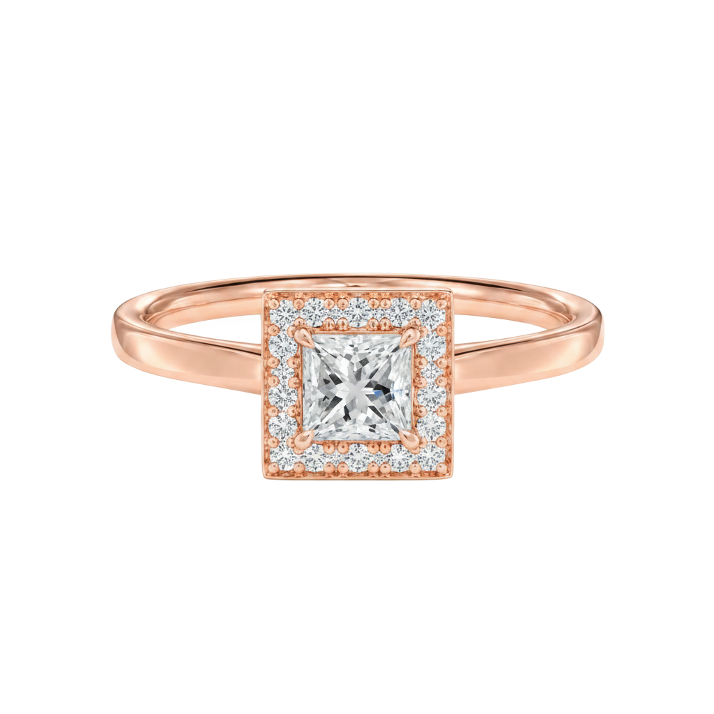 Deneuve - Princess - Rose Gold - Plain