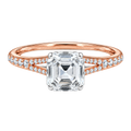Lumiere - Asscher - Rose/White Tone - Pavé