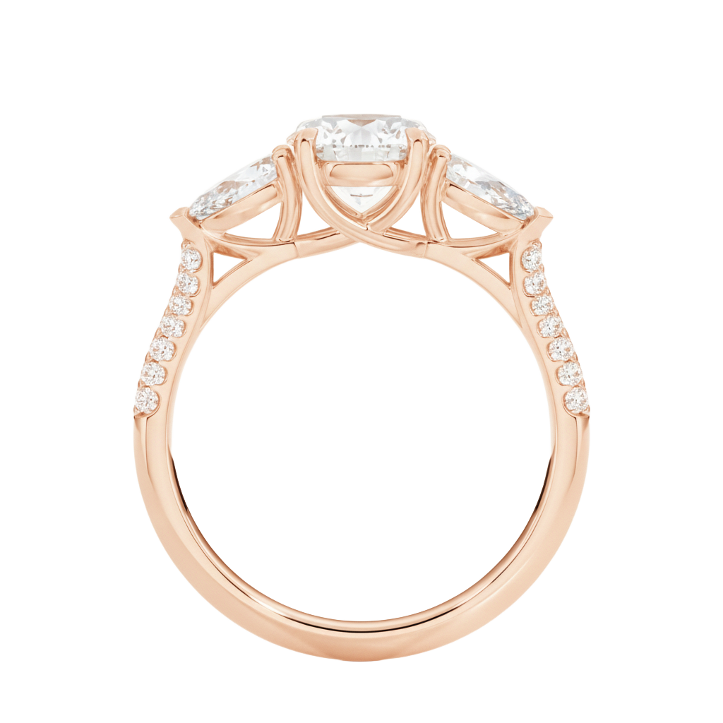 Halcyon - Oval - Rose Gold - Pavé