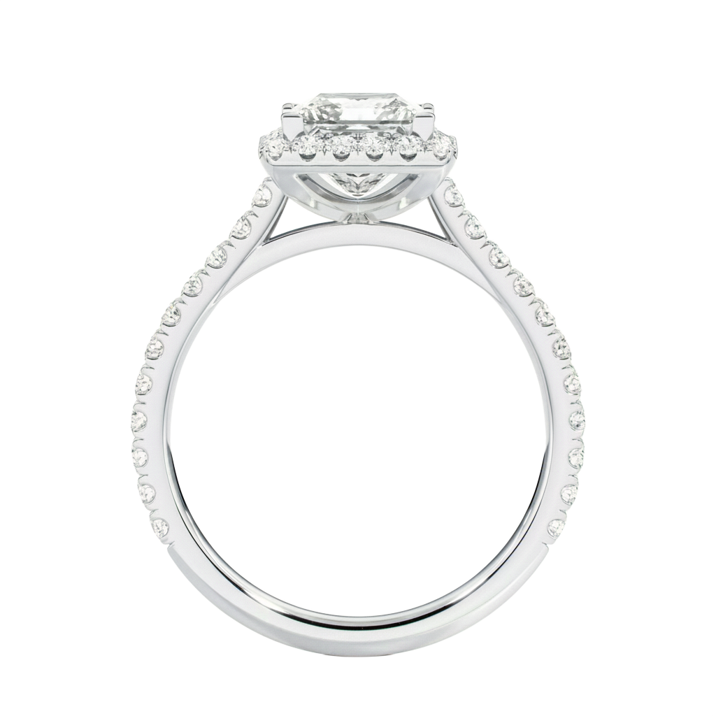 Cordelia - Princess - Platinum - Pavé