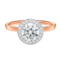 Deneuve - Round - Rose/White Tone - Plain