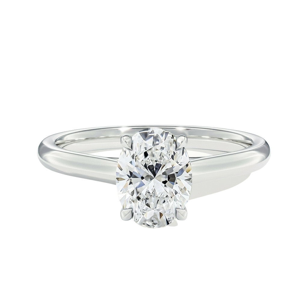 Basilica - Oval - Platinum - Plain