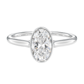 Solenne - Oval - Platinum - Plain