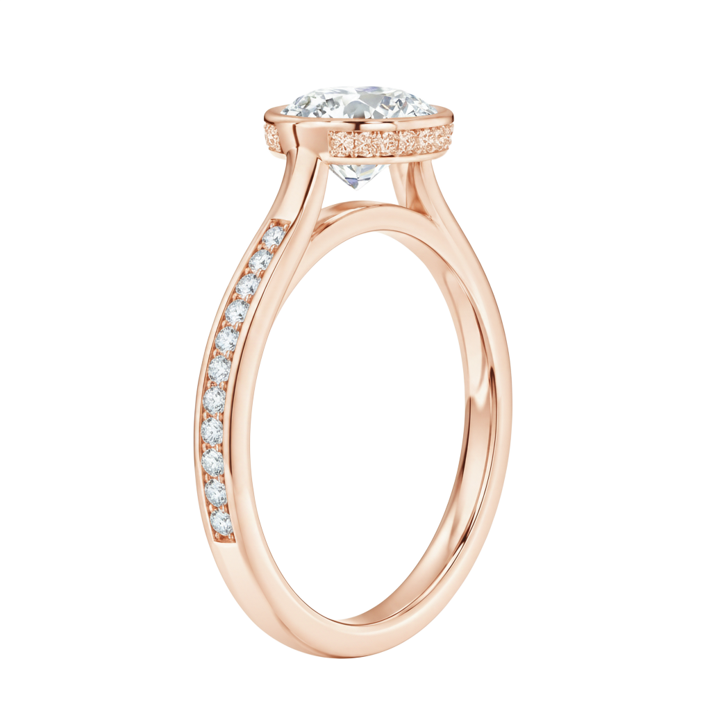 Solenne - Pear - Rose Gold - Channel