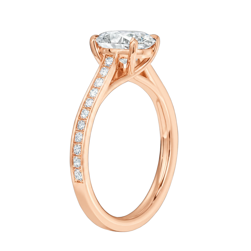 Basilica - Pear - Rose Gold - Channel
