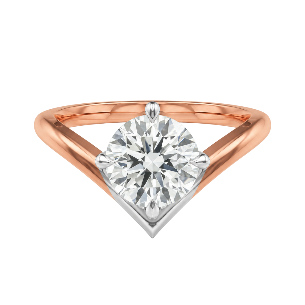 Blaire - Round - Rose/White Tone - Plain