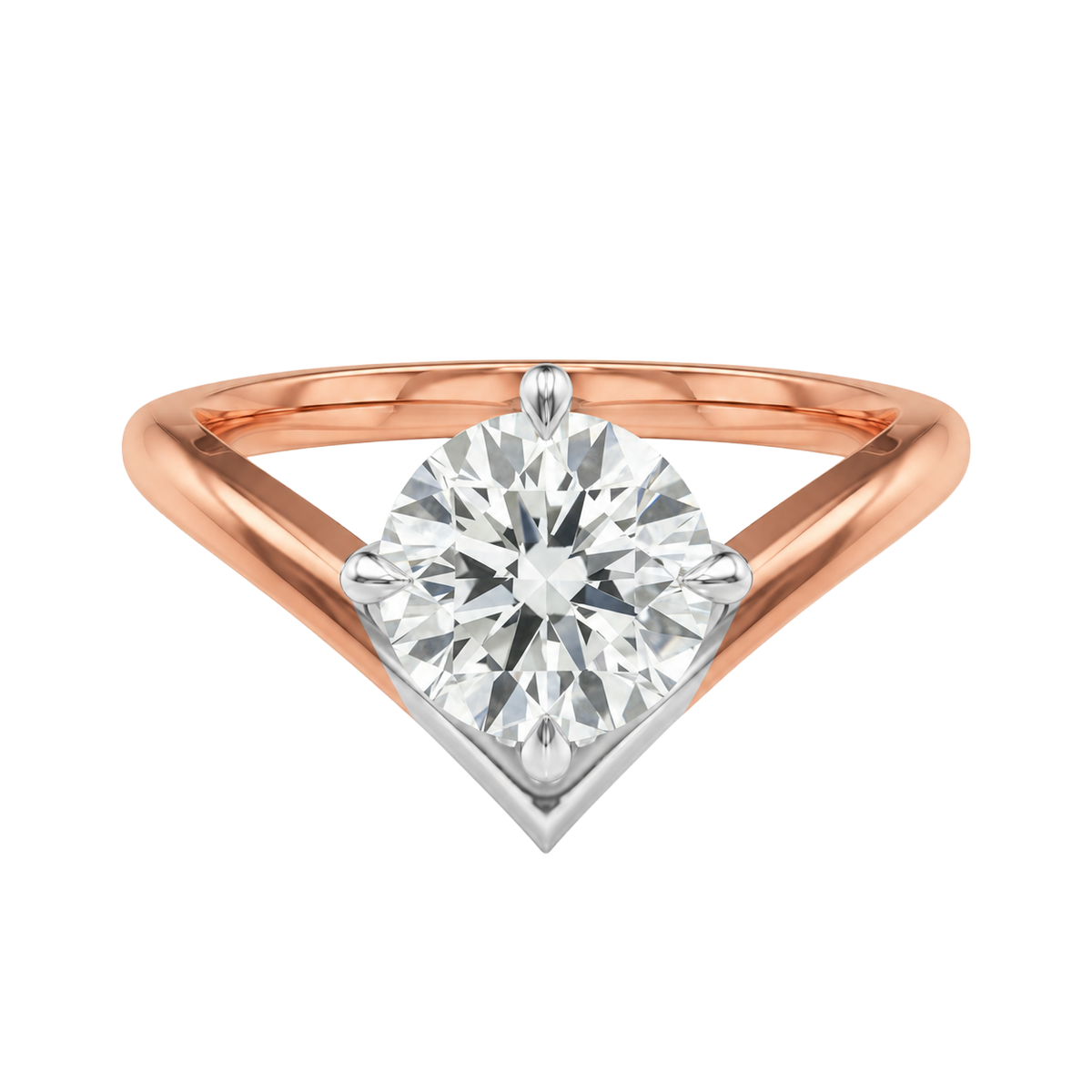 Blaire - Round - Rose/White Tone - Plain