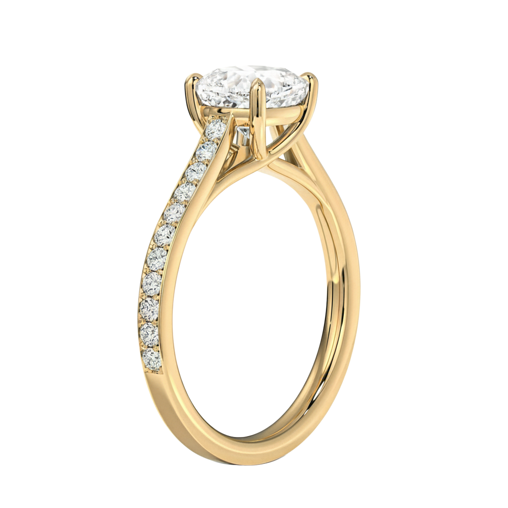 Basilica - Cushion - Yellow Gold - Pavé
